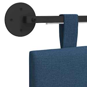 Závěsné čelo postele S LED osvětlením Modrá Textil - obrázek 10