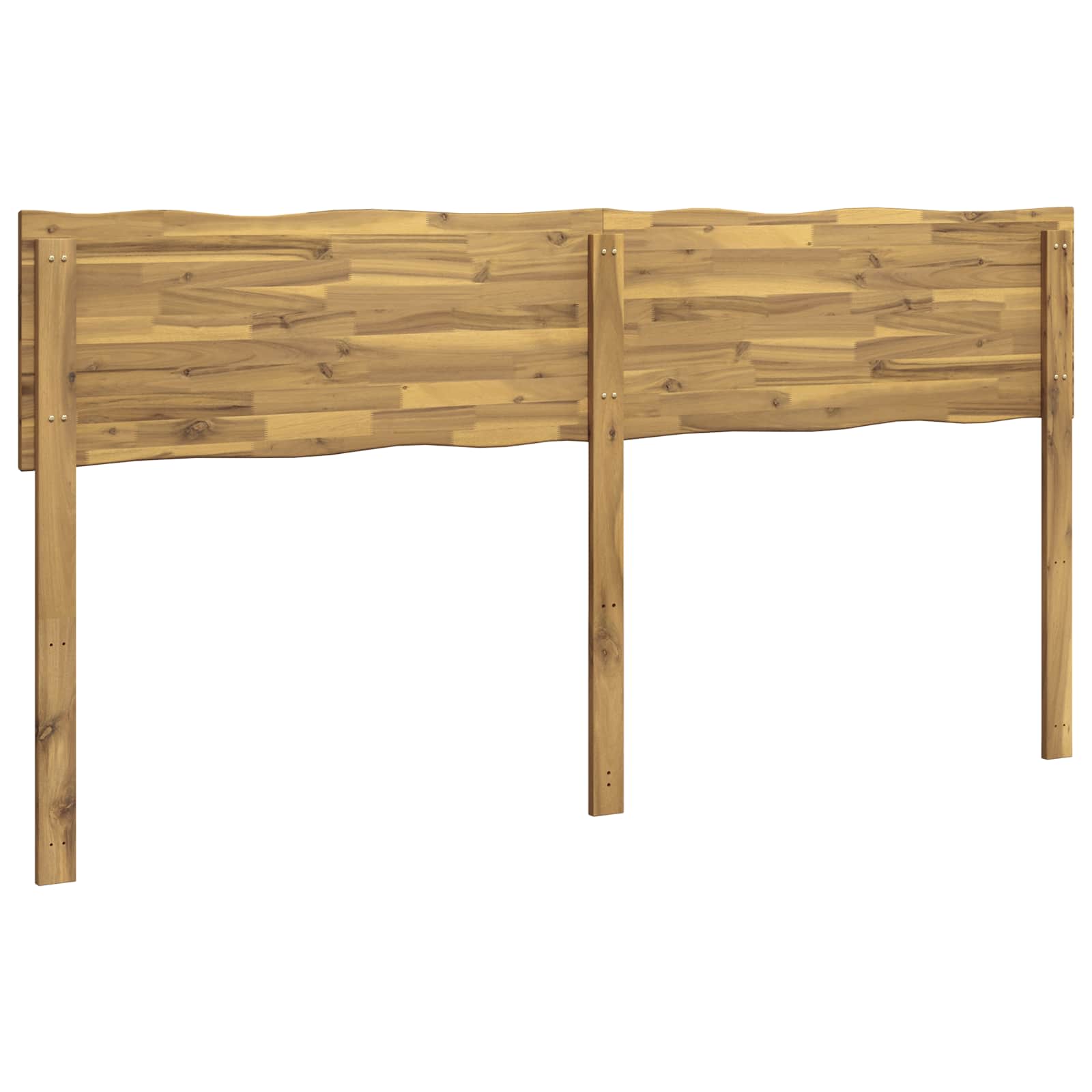 Luonnollinenreunainen sängynpääty ROSTOCK valkoinen 200 cm - Image 4