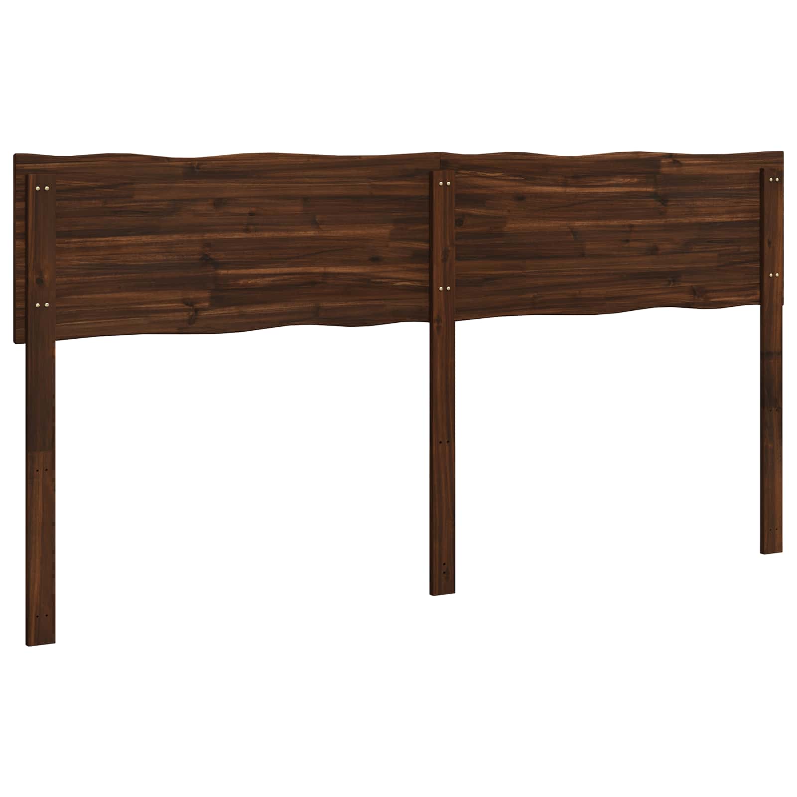 Luonnollinenreunainen sängynpääty ROSTOCK tummanruskea 180 cm - Image 4