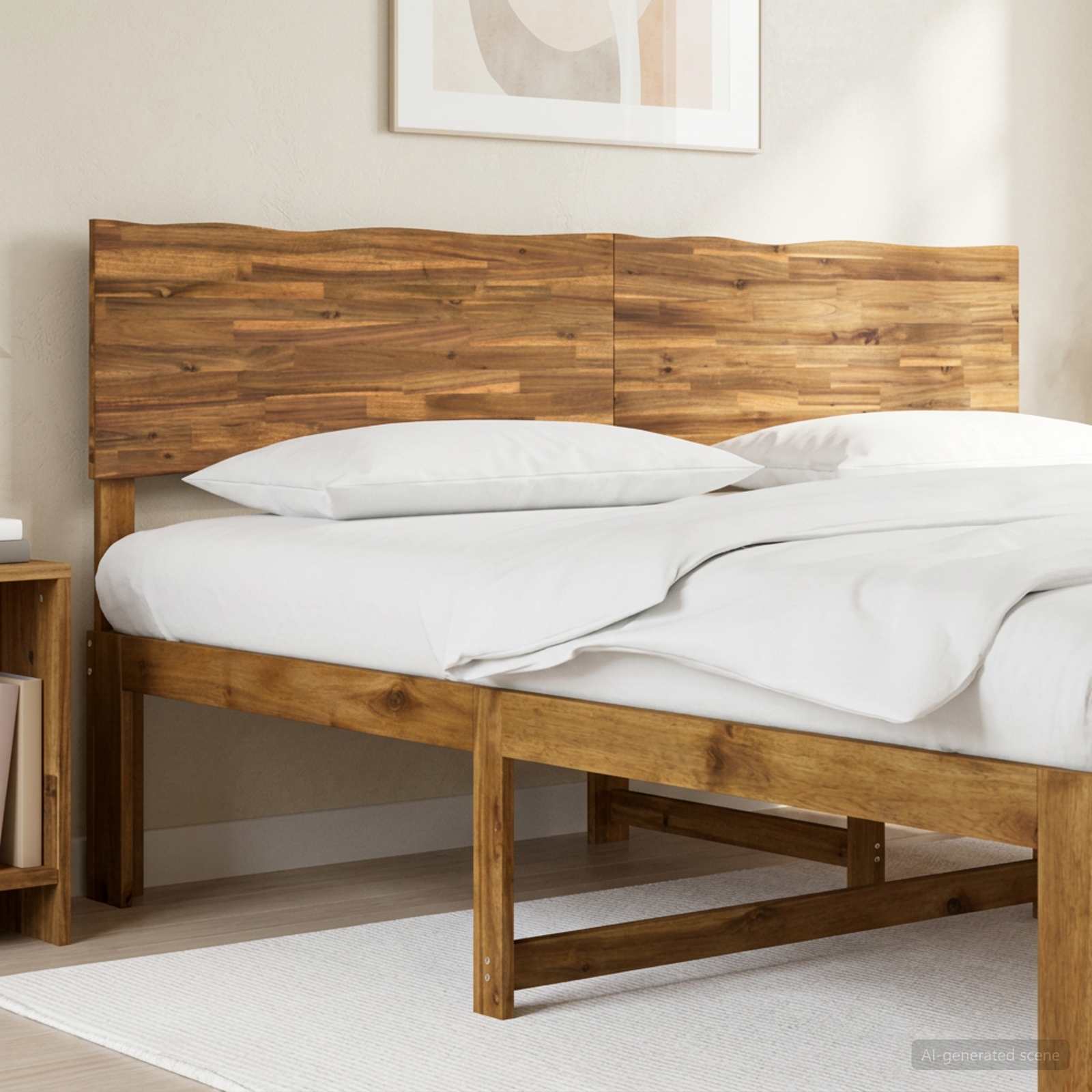 Luonnollinenreunainen sängynpääty ROSTOCK Luonnollinen 180 cm