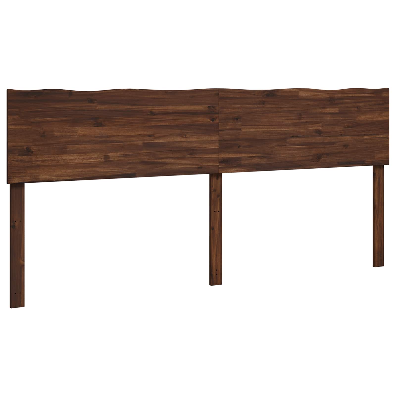 Luonnonreunainen sängynpääty ROSTOCK Tummanruskea 180 cm - Image 2