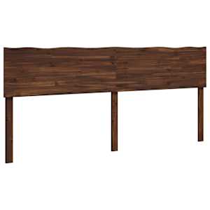 vidaXL Naturaalse servaga voodipeats ROSTOCK Tumepruun 180 cm