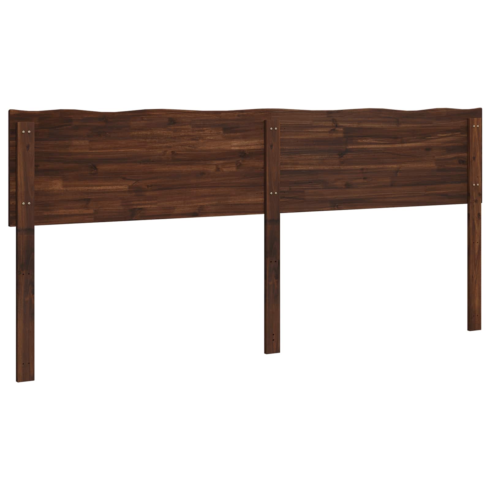 Luonnonreunainen sängynpääty ROSTOCK Tummanruskea 180 cm - Image 4