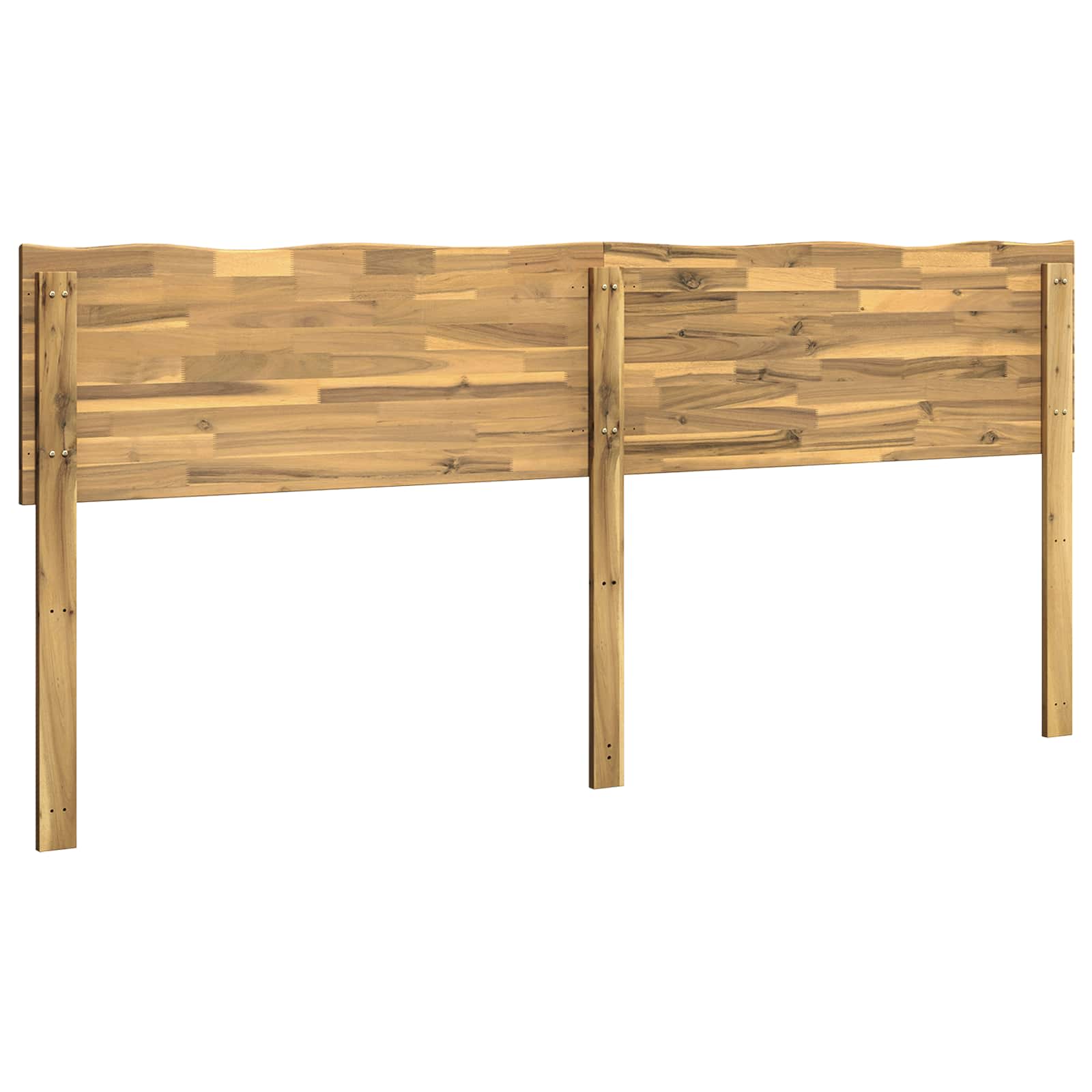 Luonnonreunainen sängynpääty ROSTOCK valkoinen 180 cm - Image 4