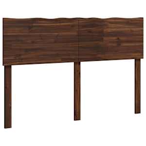 vidaXL Naturaalse servaga voodipeats ROSTOCK Tume pruun 160 cm