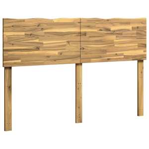 vidaXL Naturaalse servaga voodipeats ROSTOCK Valge 150 cm