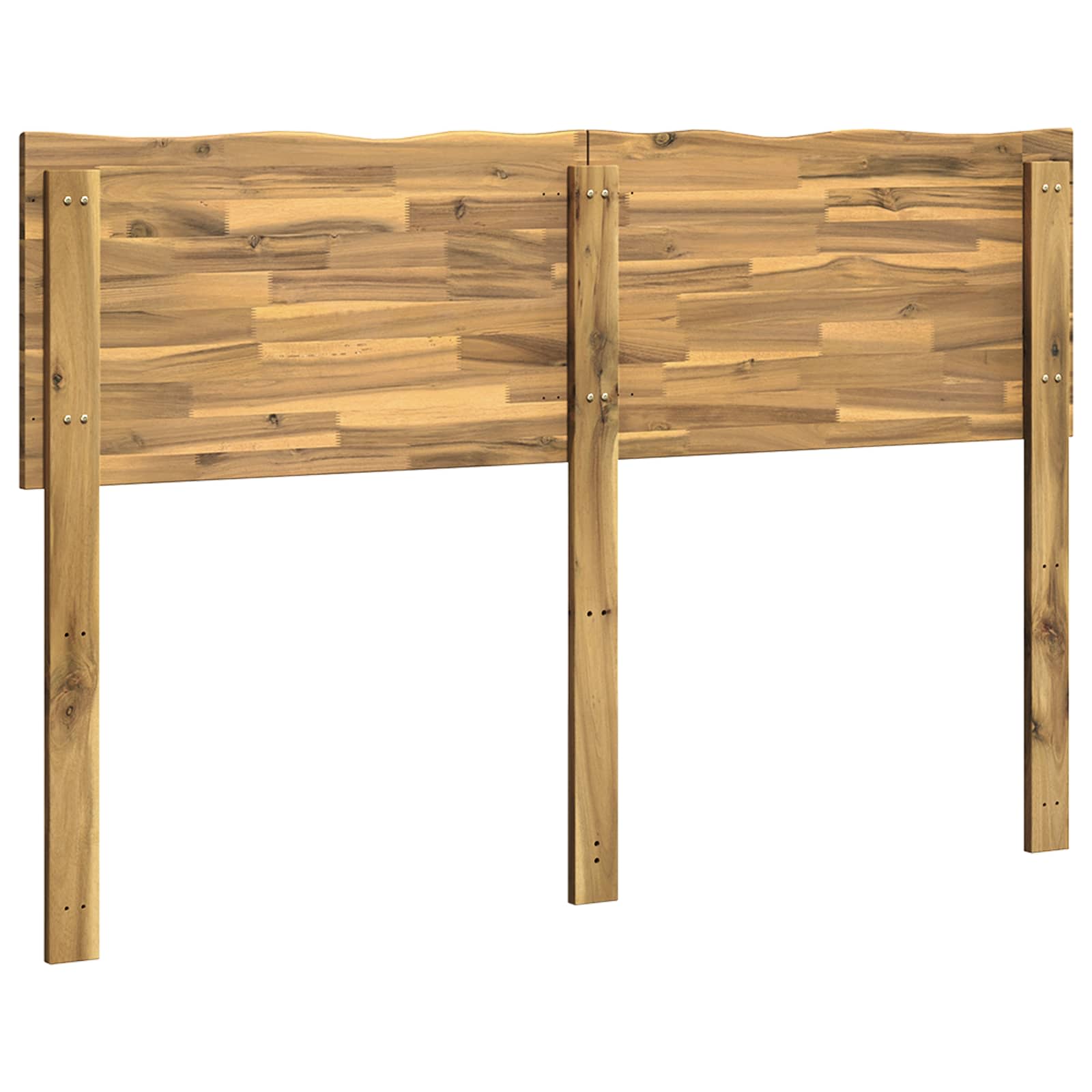 Luonnonreunainen sängynpääty ROSTOCK valkoinen 140 cm - Image 4