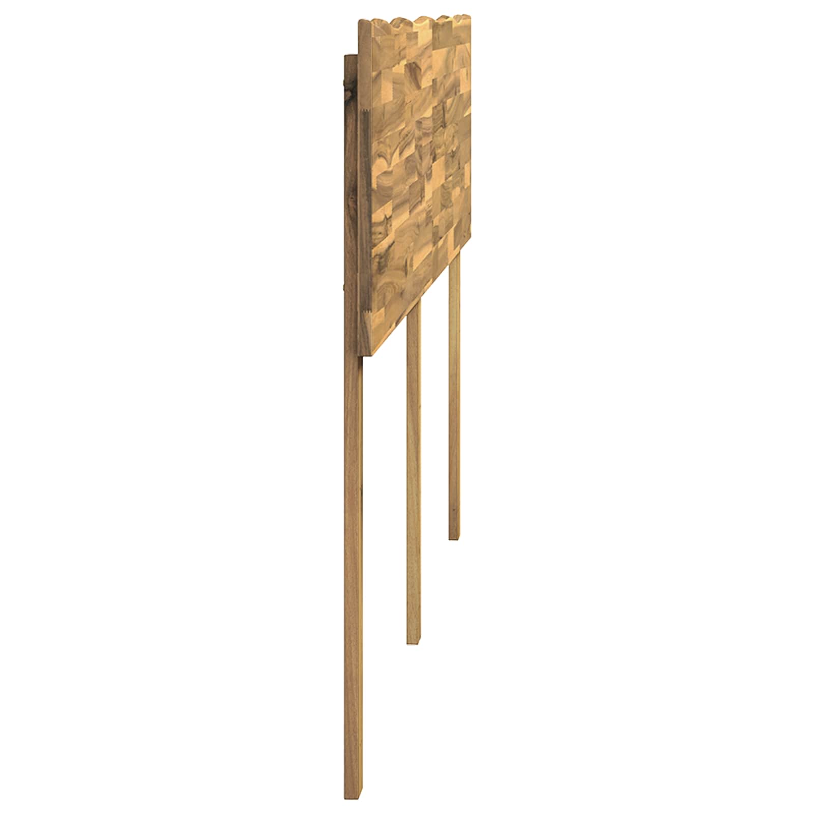 Luonnonreunainen sängynpääty ROSTOCK valkoinen 140 cm - Image 3