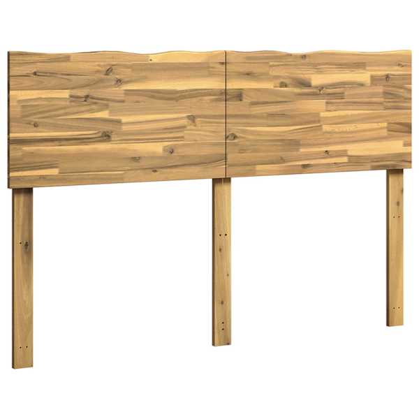 vidaXL Naturaalse servaga voodipeats ROSTOCK Valge 135 cm