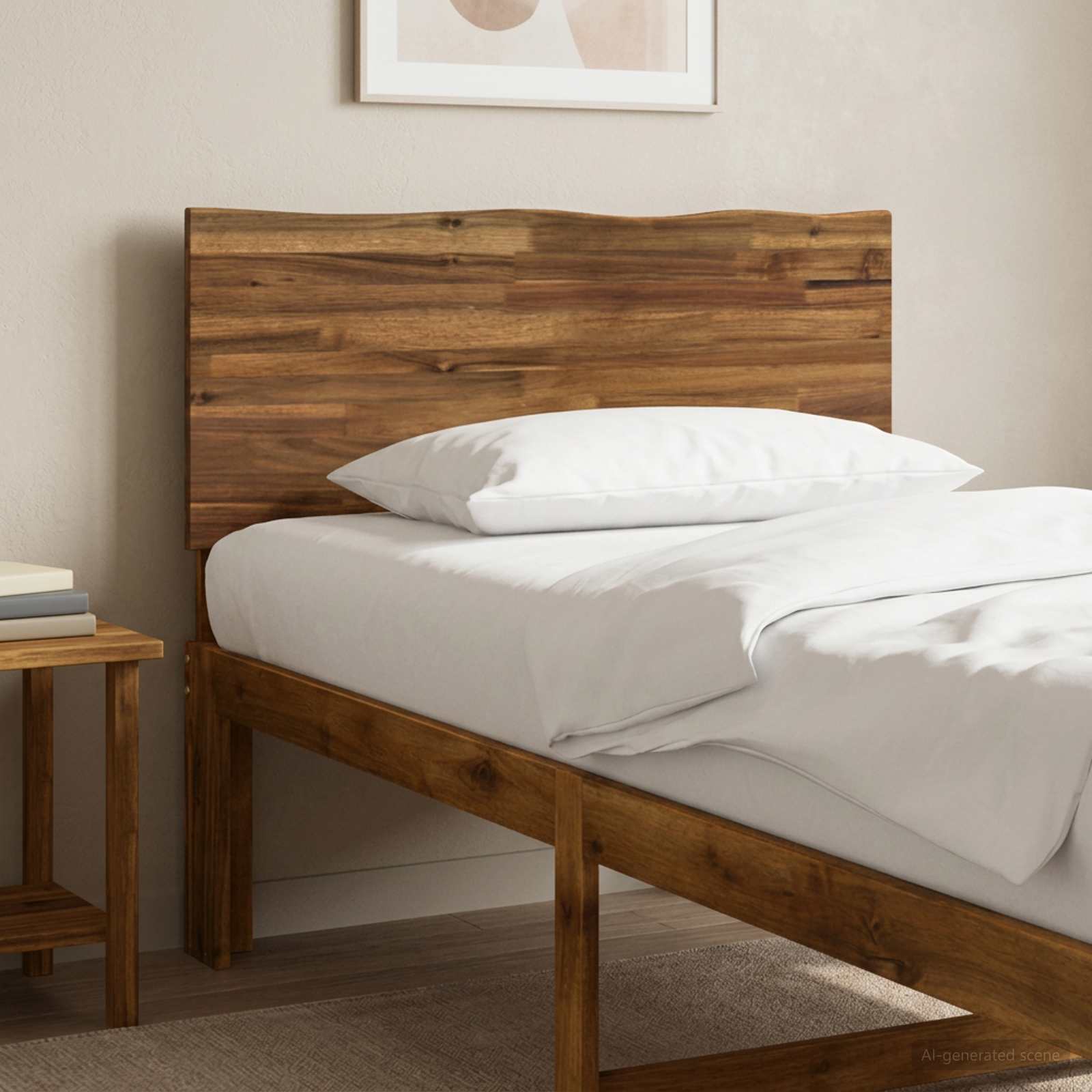 Luonnonreunainen sängynpääty ROSTOCK Luonnollinen 75 cm