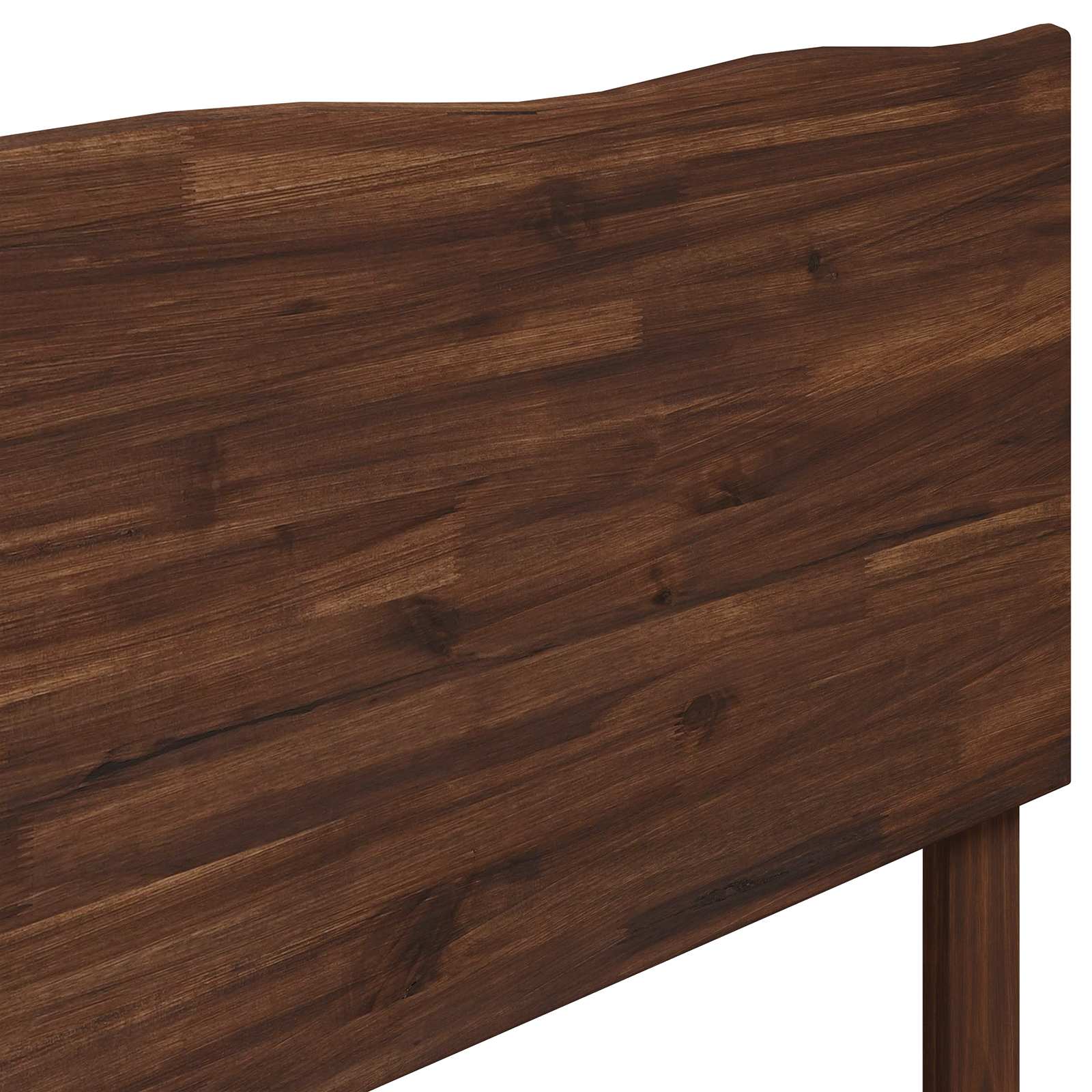 Luonnonreunainen sängynpääty ROSTOCK Tumma ruskea 80 cm - Image 5
