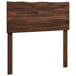 vidaXL Naturaalse servaga voodipeats ROSTOCK Tume pruun 80 cm