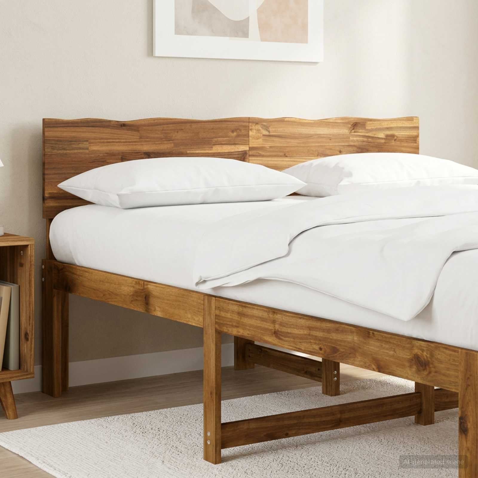 Luonnonreunainen sängynpääty ROSTOCK Luonnollinen 150 cm
