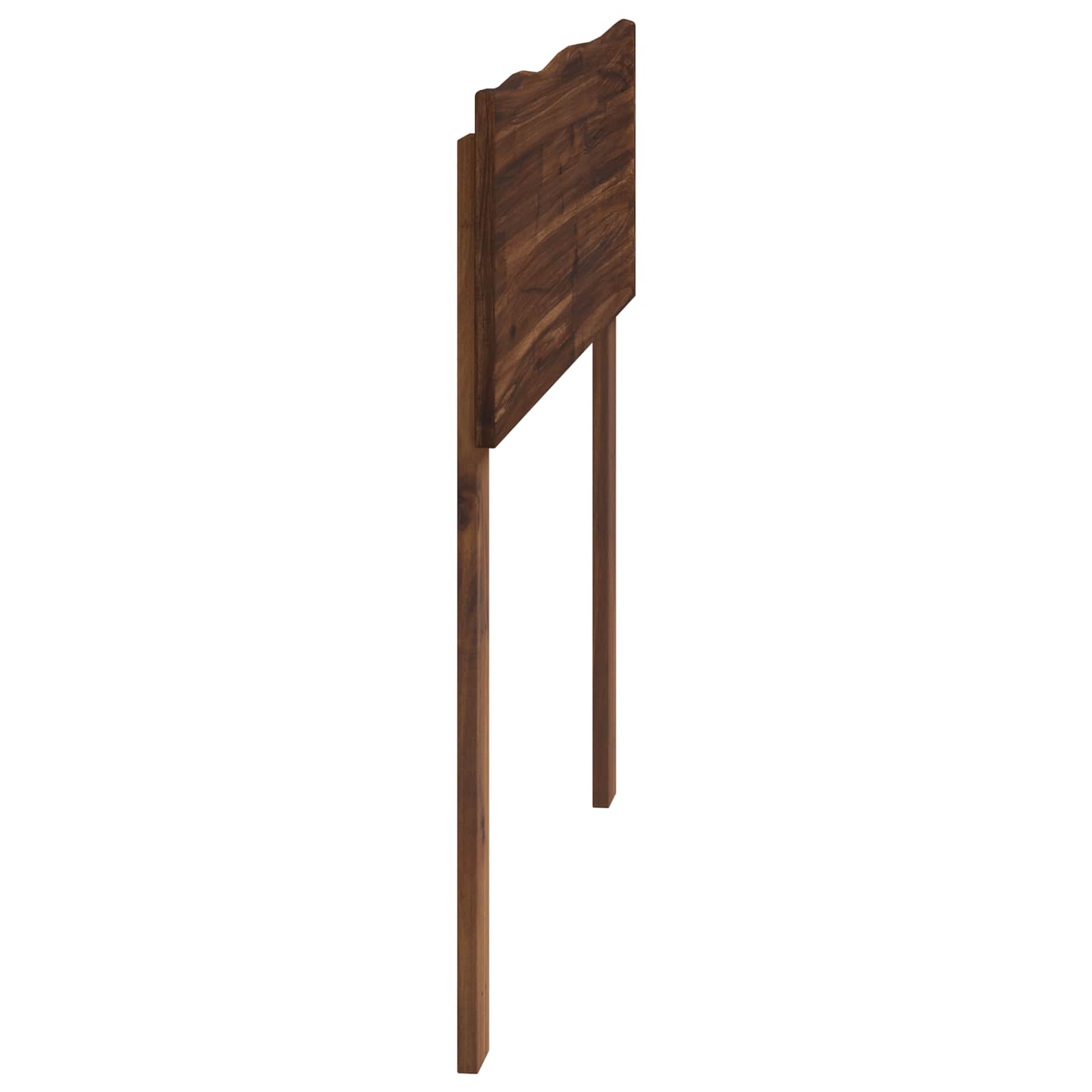 Luonnonreunainen sängynpääty ROSTOCK Tumma ruskea 90 cm - Image 3
