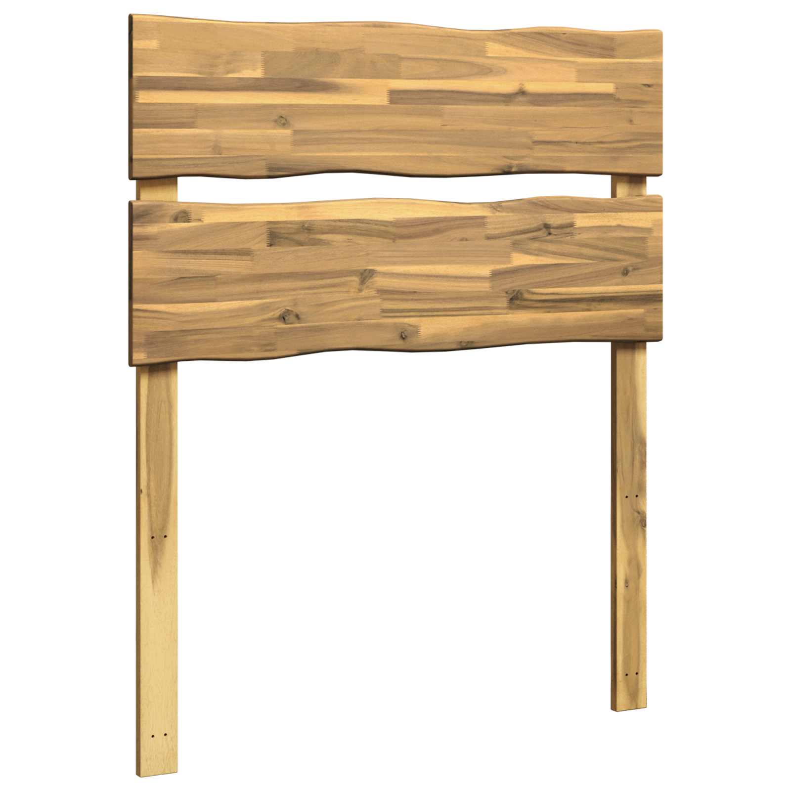 Live Edge Hoofdbord ROSTOCK Wit 100 cm Massief Acaciahout image 2