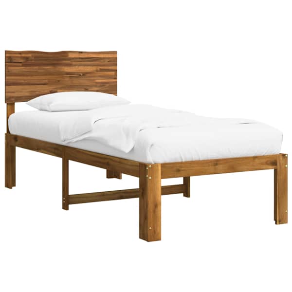 vidaXL &Uuml;ksikvoodi raam peatoega ROSTOCK Naturaalne 75 x 190 cm
