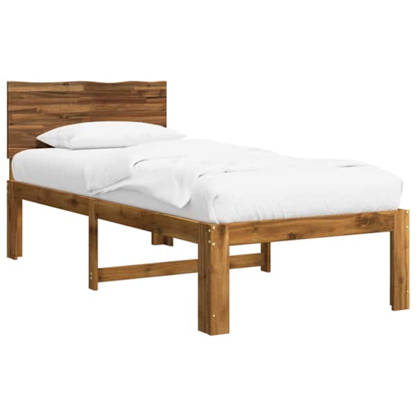 vidaXL &Uuml;ksikvoodi raam peatoega ROSTOCK Naturaalne 75 x 190 cm