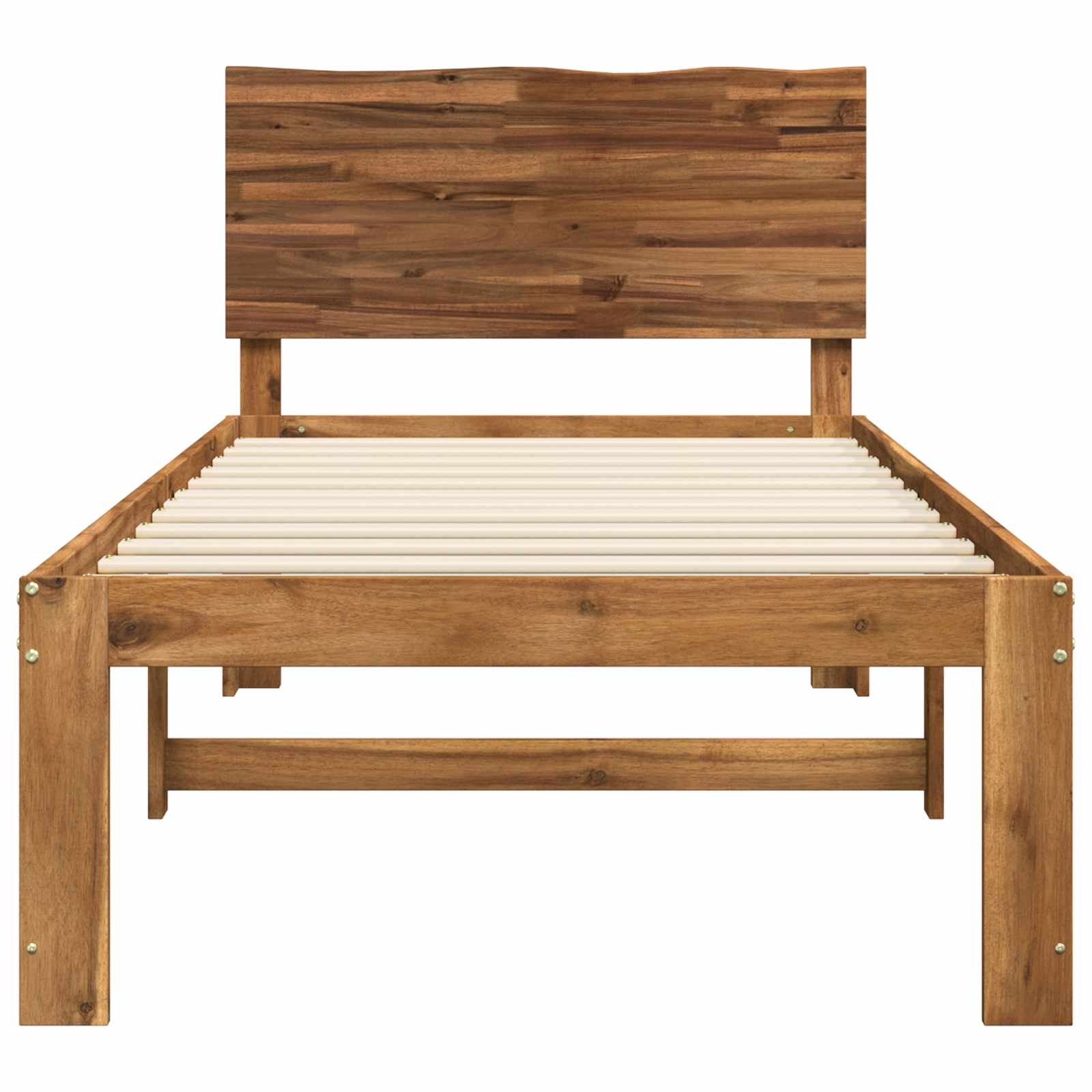 Yksittäinen sänky päätykehikolla ROSTOCK Luonnollinen - Image 4