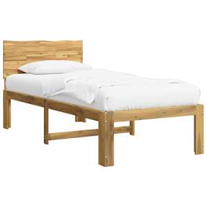 vidaXL &Uuml;ksikvoodi raam peatoega ROSTOCK Valge 75 x 190 cm
