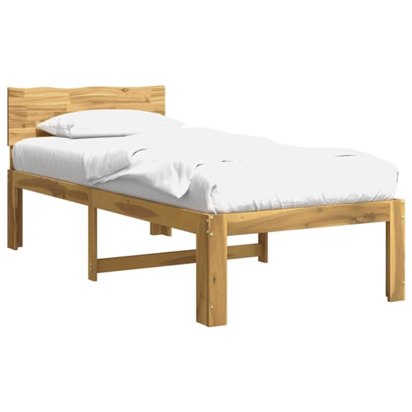 vidaXL &Uuml;ksikvoodi raam peatoega ROSTOCK Valge 100 x 200 cm