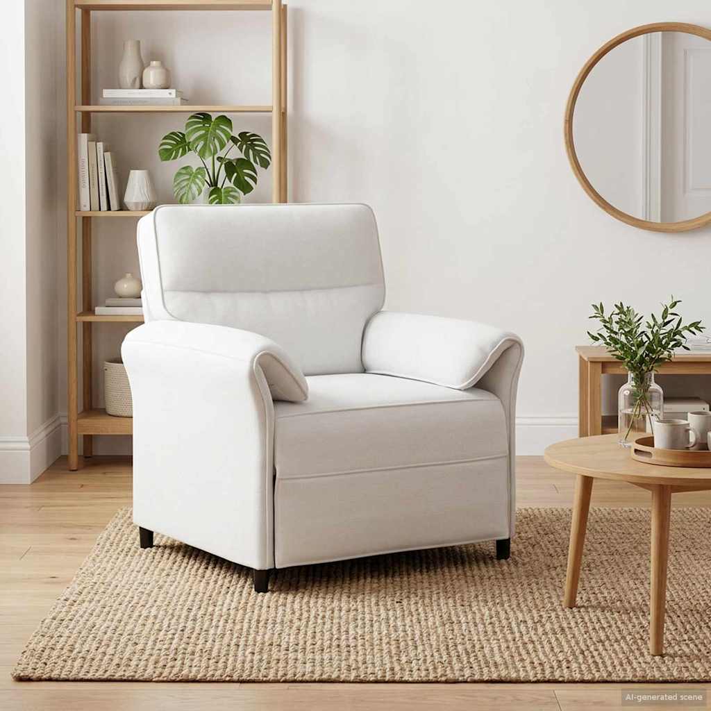 vidaXL Canapea 100% poliester, cadru din metal, MDF, placaj