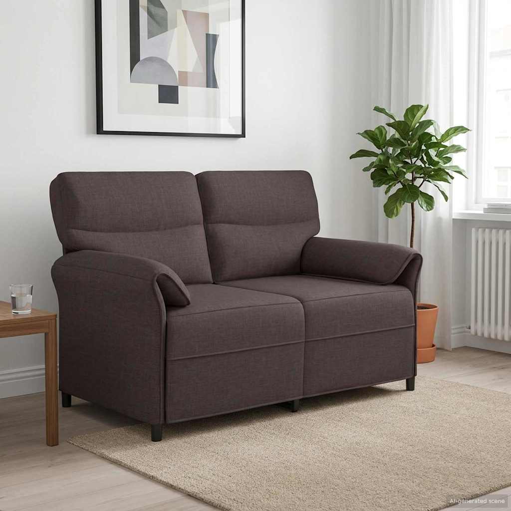 vidaXL Canapea 100% poliester, cadru din metal, MDF, placaj