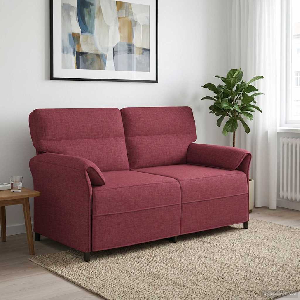 vidaXL Canapea 100% poliester, cadru din metal, MDF, placaj