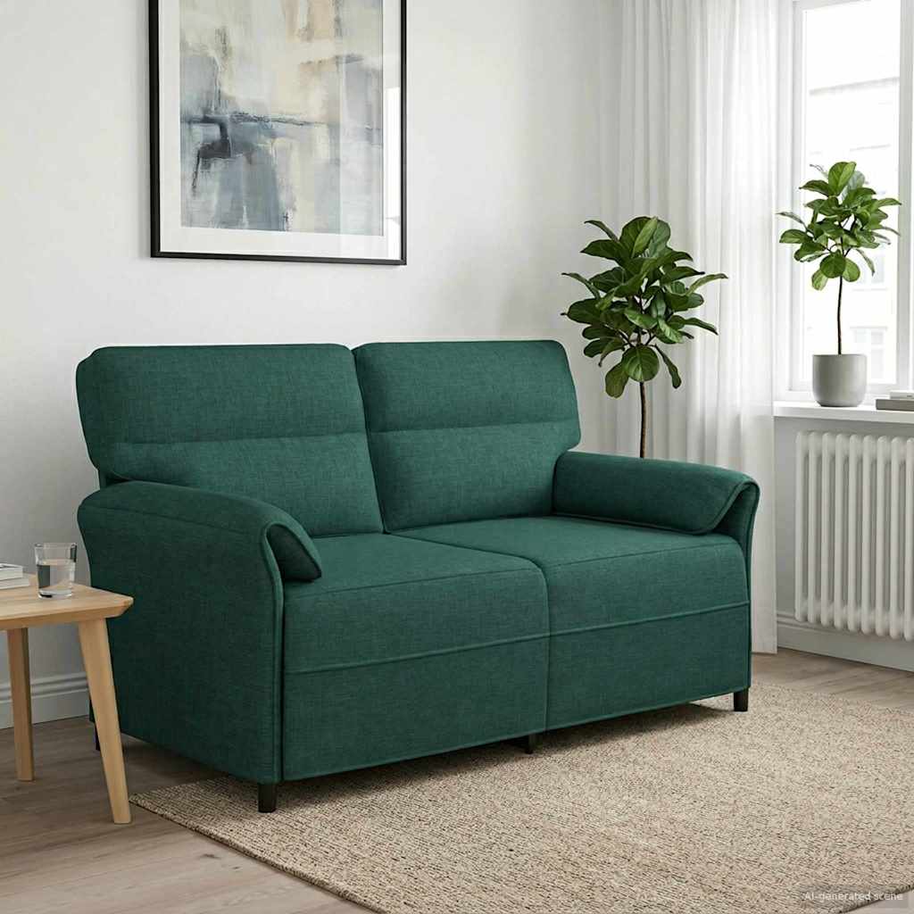 vidaXL Canapea 100% poliester, cadru din metal, MDF, placaj
