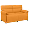 vidaXL 2-kohaline diivan 2-kohaline Tume Kollane 158 x 83 x 95 cm