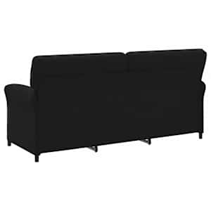 3-místné sofa Černá 198 x 83 x 95 cm Textil - obrázek 5