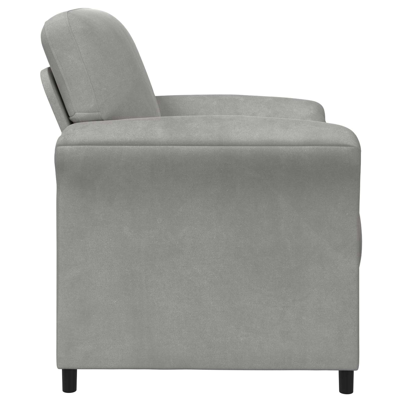 Enosobna sedežna garnitura Svetlo siva 88 x 83 x 95 cm Žamet - slika 4