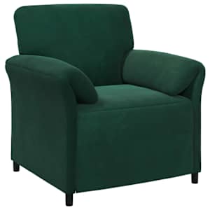 vidaXL &Uuml;hekohtaline diivan Tumeroheline 88 x 83 x 95 cm Samet