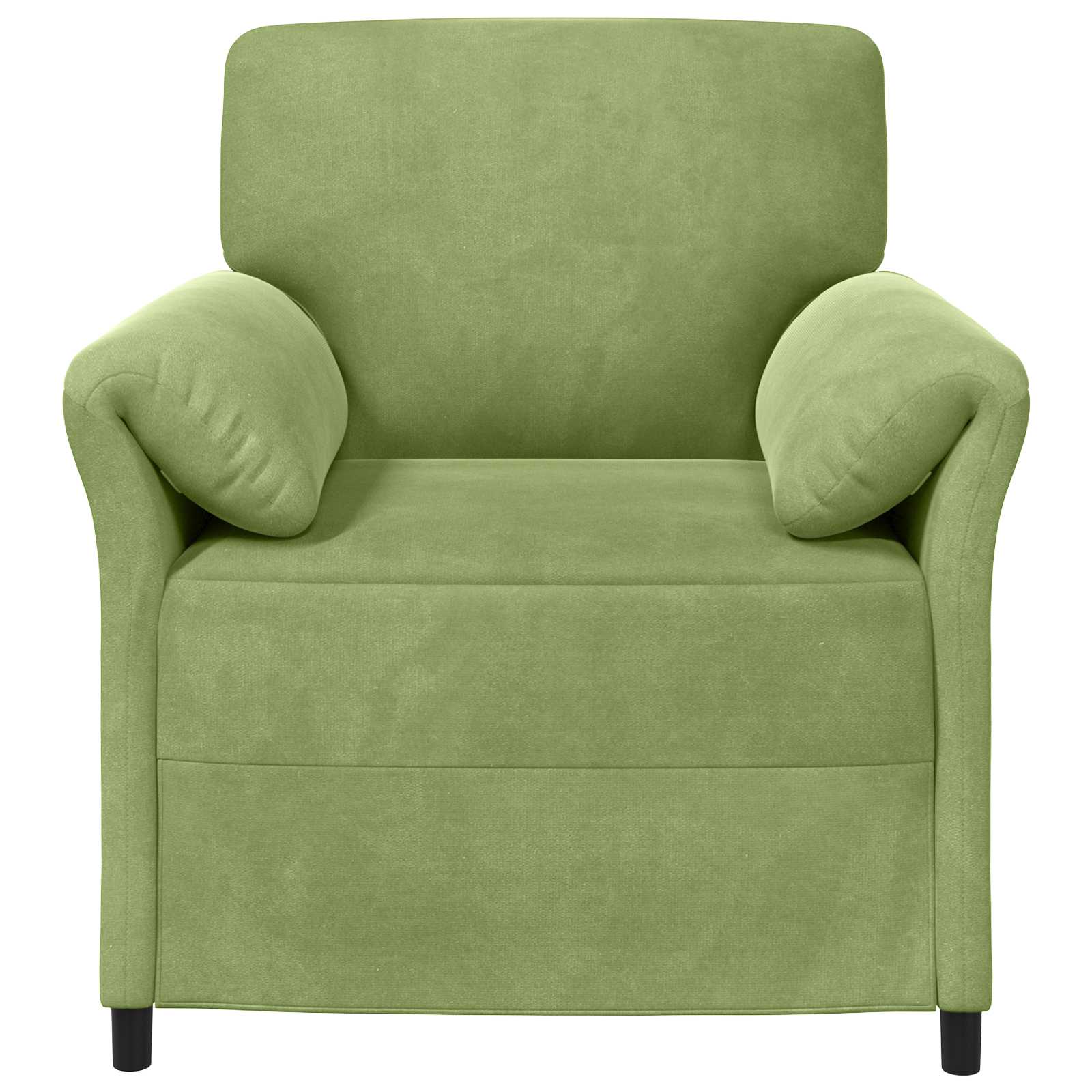 Enosobna sedežna garnitura Svetlo zelena 88 x 83 x 95 cm Žamet - slika 3