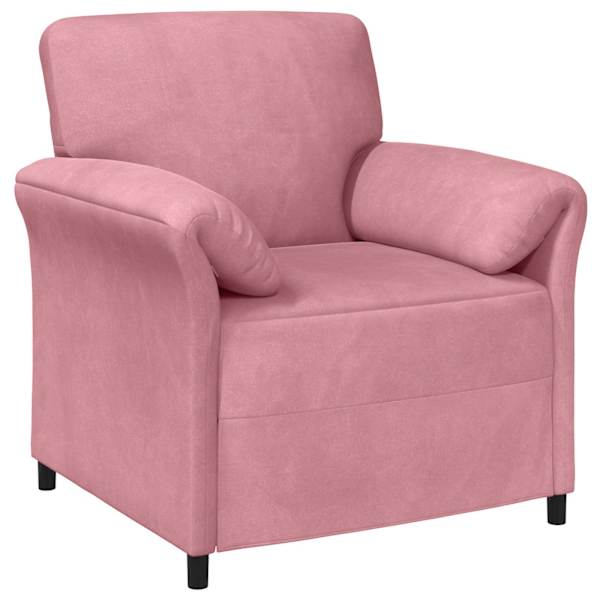 vidaXL &Uuml;hekohtaline diivan Roosa 88 x 83 x 95 cm Samet