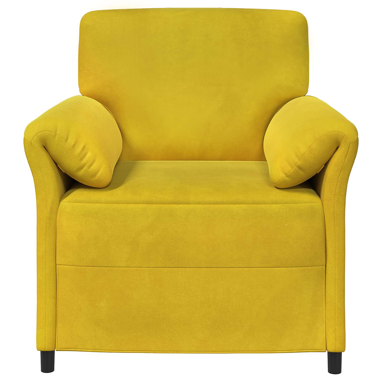 Enosobna sedežna garnitura Rumena 88 x 83 x 95 cm Žamet - slika 3