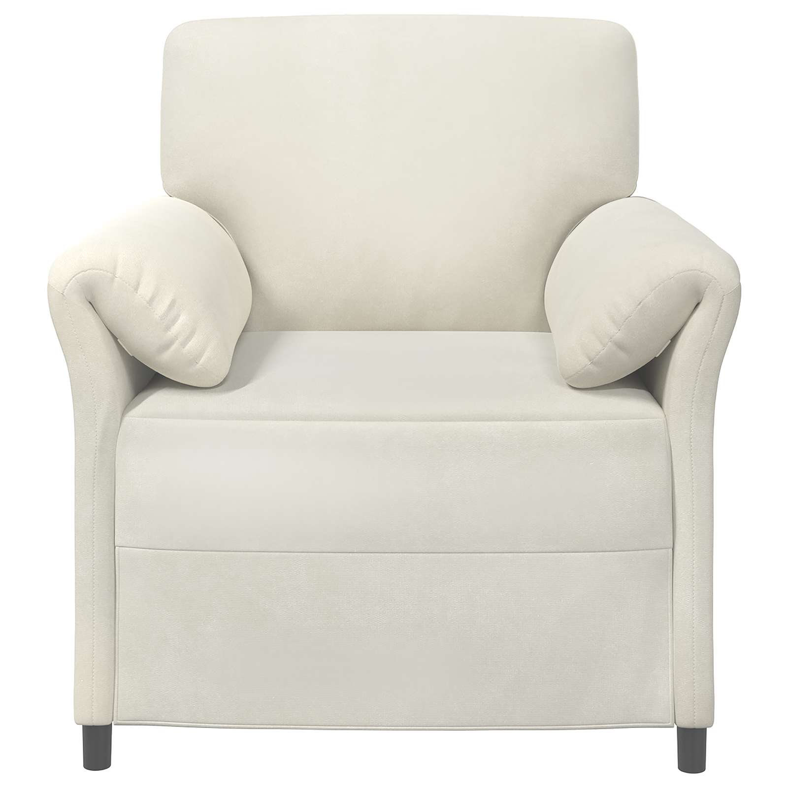 Enosobna sedežna garnitura Krem 88 x 83 x 95 cm Žamet - slika 3