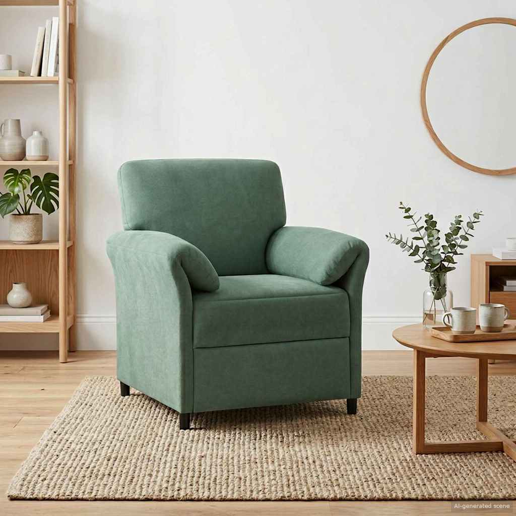 vidaXL Sofa cu un loc Verde Mării 88 x 83 x 95 cm Catifea