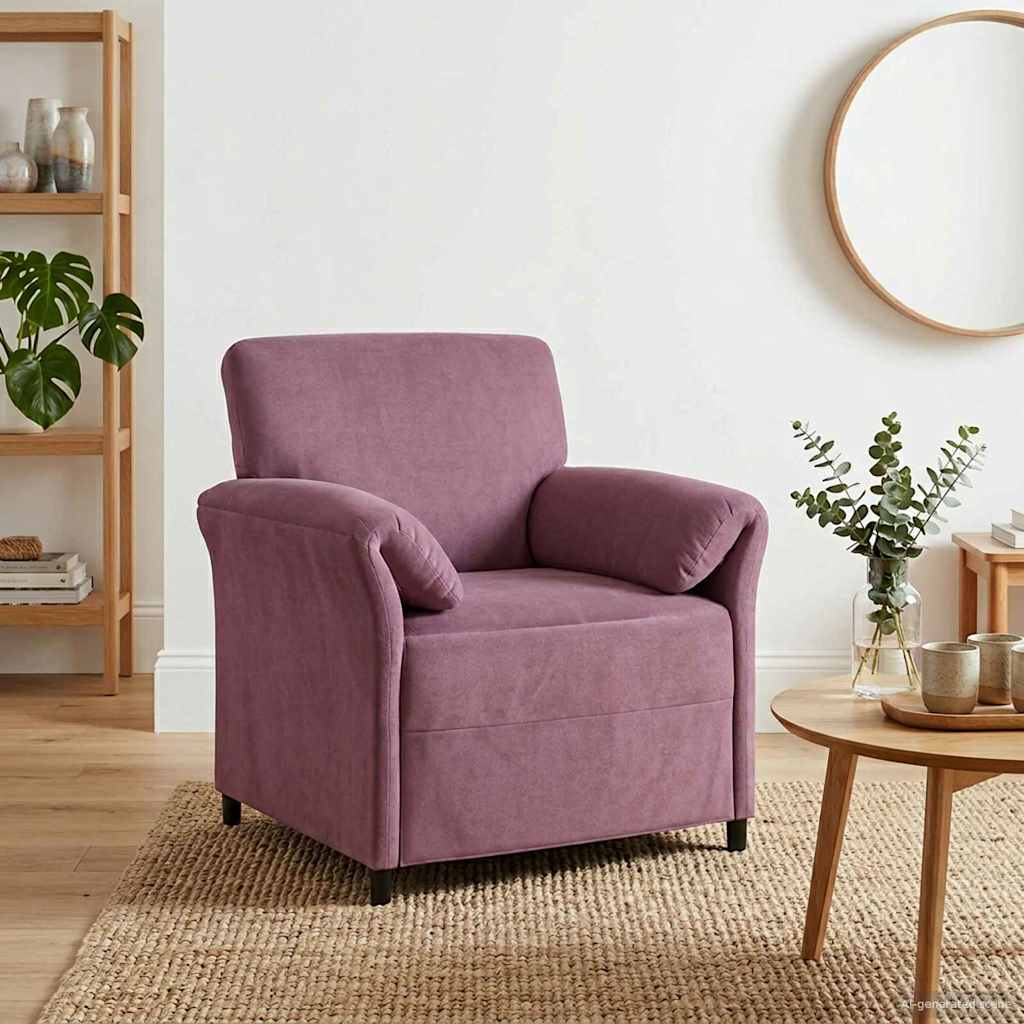 vidaXL Sofa cu un loc Violet 88 x 83 x 95 cm Catifea