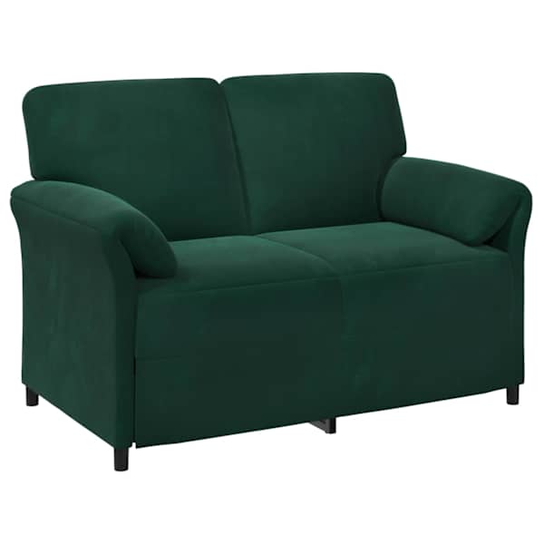 vidaXL 2-kohaline diivan Tumeroheline 138 x 83 x 95 cm Samet