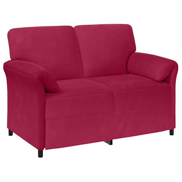 vidaXL 2-kohaline diivan Veinpunane 138 x 83 x 95 cm Samet