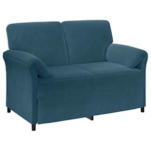 Sofa pro dvě osoby Modrá 138 x 83 x 95 cm Samet - obrázek 2