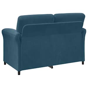 Sofa pro dvě osoby Modrá 138 x 83 x 95 cm Samet - obrázek 5