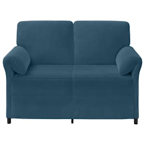 Sofa pro dvě osoby Modrá 138 x 83 x 95 cm Samet - obrázek 3