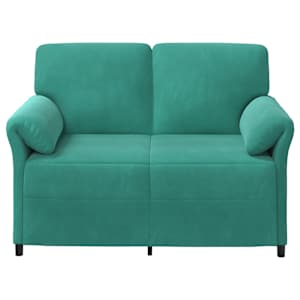 Sofa pro dvě osoby Tyrkysová 138 x 83 x 95 cm Samet - obrázek 3