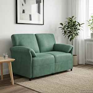 Sofa pro dvě osoby Mořská zelená 138 x 83 x 95 cm Samet - obrázek 1
