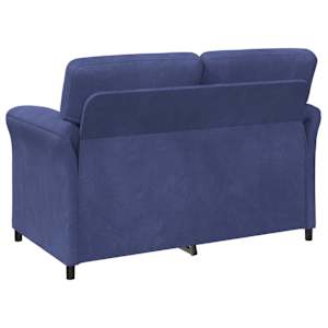 Sofa pro dvě osoby Policová modrá 138 x 83 x 95 cm Samet - obrázek 5