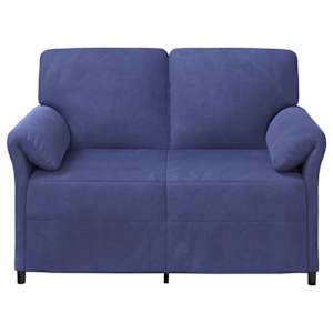 Sofa pro dvě osoby Policová modrá 138 x 83 x 95 cm Samet - obrázek 3