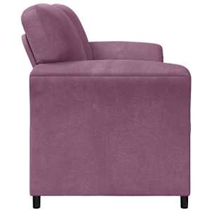 Sofa pro dvě osoby Fialová 138 x 83 x 95 cm Samet - obrázek 4