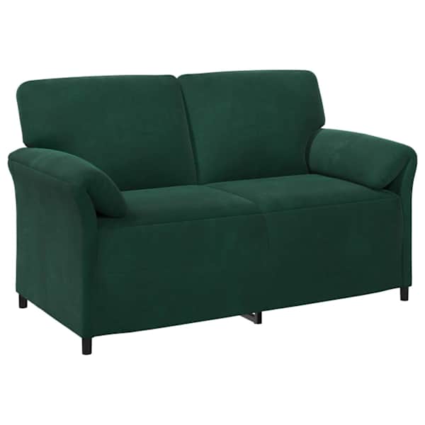 vidaXL 2-kohaline diivan Tumeroheline 158 x 83 x 95 cm Samet