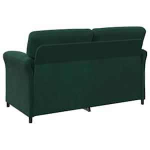 Sofa pro dvě osoby Tmavě zelená 158 x 83 x 95 cm Samet - obrázek 5